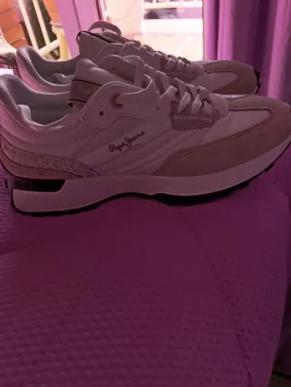 Zapatillas Pepe Jeans Mujer Beige/Blanco