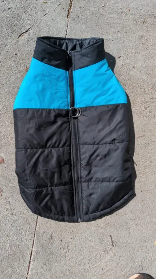 Impermeabile per cani blu e nero