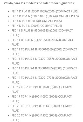 Módulo encendido calentador fagor Ref 309340076
