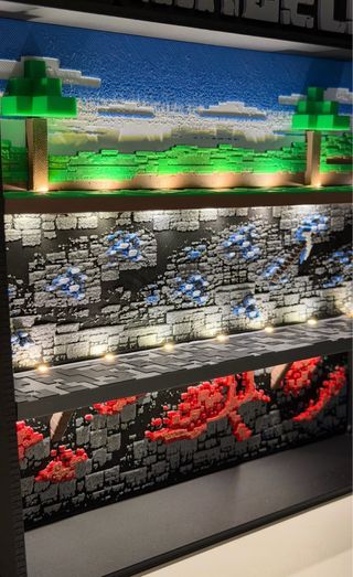 Espositore Minecraft Kinder