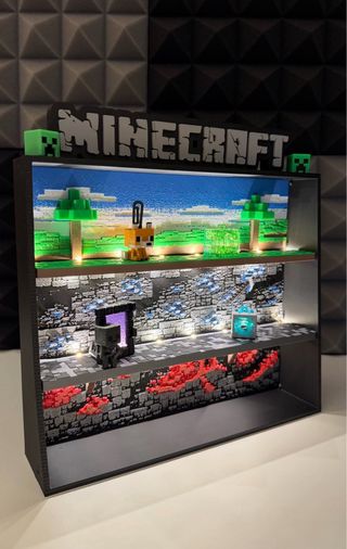 Espositore Minecraft Kinder