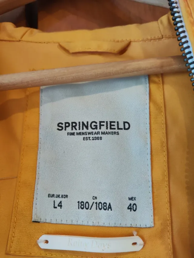 Chubasquero Springfield Amarillo Talla L
