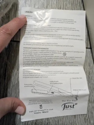 Plancha pelo cerámica morada y blanca