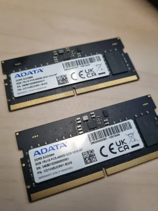 2x ADATA DDR5 8GB PC5-4800MHz SODIMM RAM