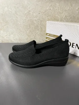 Mocassini Moenia Neri Donna Tg 37 Nuovi