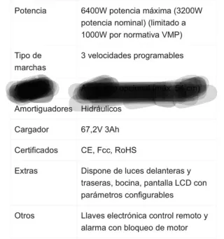 Patinete Eléctrico Todoterreno