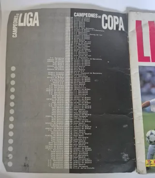 Álbum Panini Liga 95/96 + Suplemento