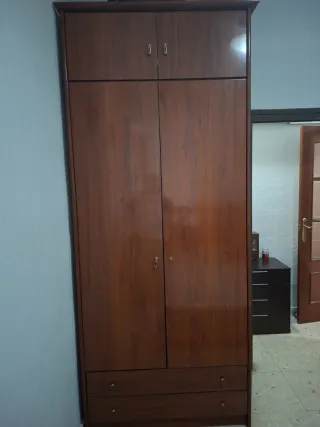 Armarios de madera marrones (2 unidades)