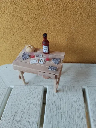 Tavolo presepe con carte