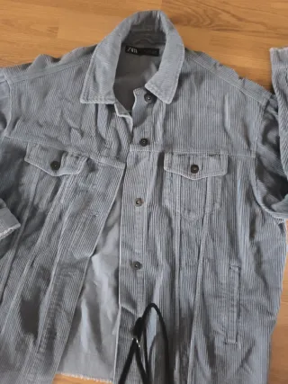 Chaqueta Zara Pana Azul, da más talla M