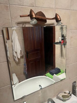 Aplique de baño de doble bombilla