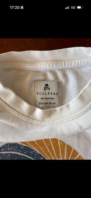 Sudadera infantil Scalpers talla 6