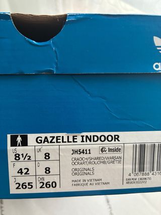 Zapatillas Adidas Gazelle Indoor Talla 42