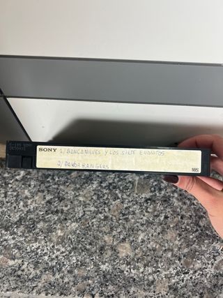 Cinta VHS Dibujos Blancanieves y Power Rangers