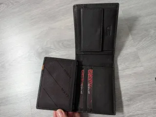 Cartera Gai Mattiolo Piel Negra y Marrón