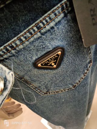 Prada Jeans Donna Blu