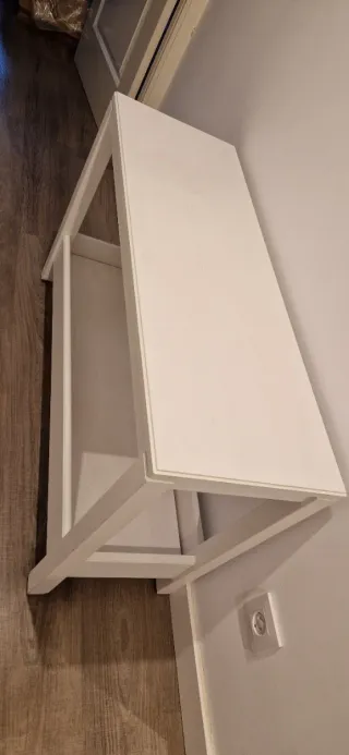 Consola blanca madera entrada/dormitorio