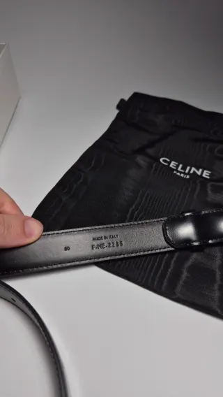 Cintura Celine Triomphe 25 mm Taurillon size 80