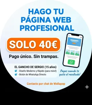 Hago tu Página Web  por 40€ (Joven Diseñador)