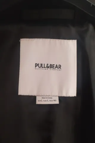 Abrigo Pull&Bear Negro , L