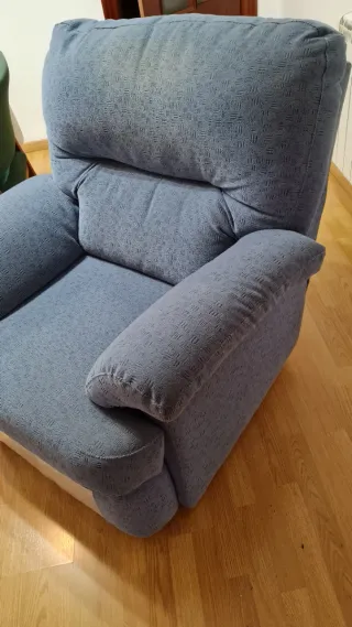 Sillón Reclinable 1 Plaza Azul