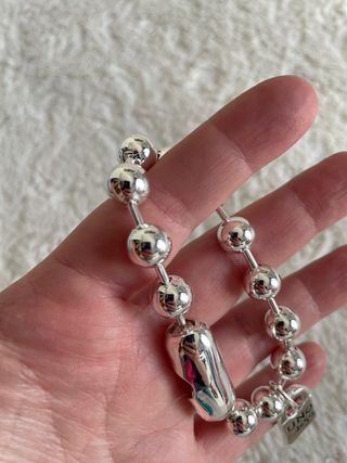 Pulsera bisutería plateada