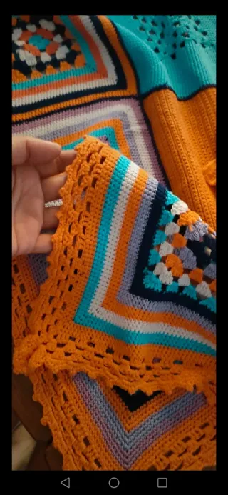 Coperta culla uncinetto cotone