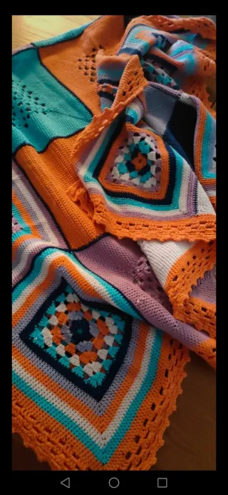 Coperta culla uncinetto cotone