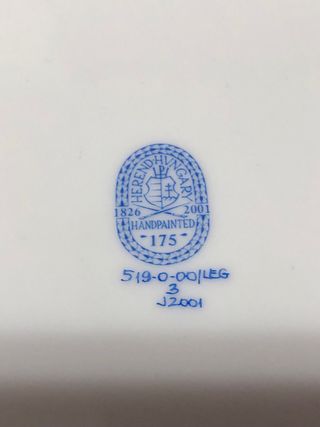 Piatto Herend decorato con verdure