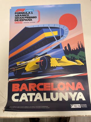 Póster F1 GP España 2024 Barcelona Catalunya