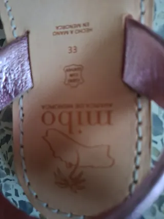 Abarcas Mibo niña talla 33 glitter rosa