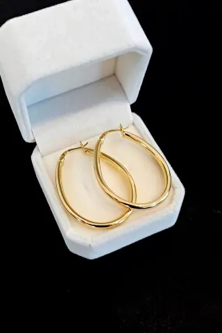 Orecchini in Argento 925, Placcati in Oro 18 kt.