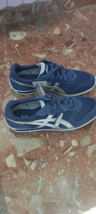 Zapatillas Asics Azul y Plata