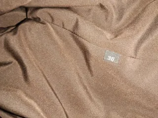 Abrigo de piel marrón