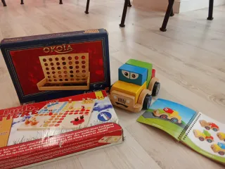 Juegos de madera: OKOIA, Ludo y Coche