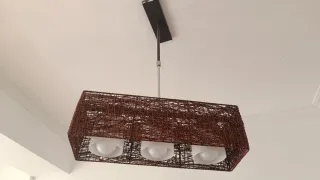 Lámparas de techo tejida marrón