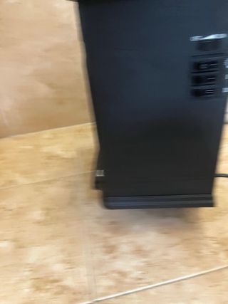 Estufa eléctrica negra