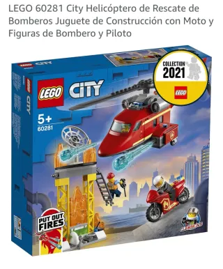 LEGO 60281 Helicóptero de Rescate Bomberos