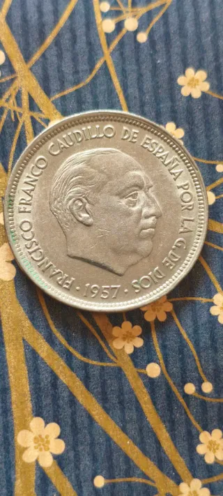 Moneda 50 Pesetas 1957 Estrella 58