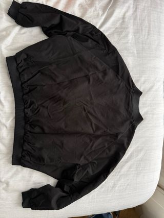 Chaqueta bomber oversize negra