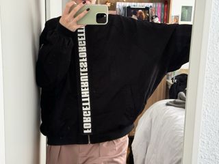 Chaqueta bomber oversize negra