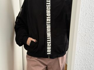 Chaqueta bomber oversize negra