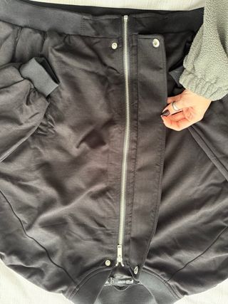 Chaqueta bomber oversize negra