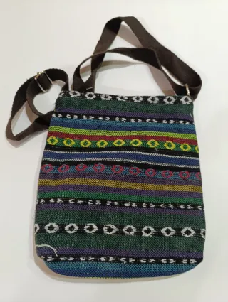 Bandolera bordada elefante multicolor