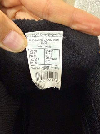 Botas Quechua Montaña Talla 41/42