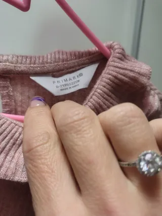 Vestido niña rosa palo talla 6/7