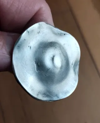 Anillo plata maciza ajustable grande.