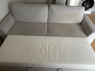 Sofá Cama Montreal Tela Beige/Gris