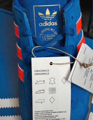 Zapatillas Adidas Hamburg Azul Naranja