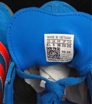 Zapatillas Adidas Hamburg Azul Naranja